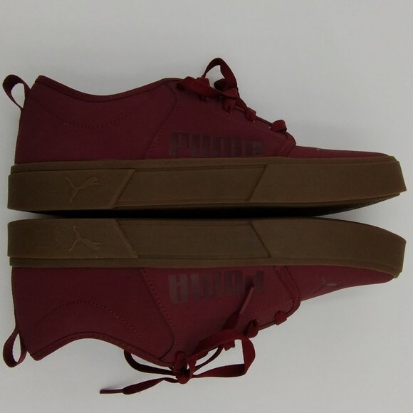 Puma El Rey 2 Buck Sneakers Maroon Size 10 Like New - Picture 5 of 10
